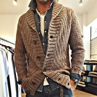 Inkach muškarci jeseni zimski džemper labav veličina duksera s punim bojama kardigan jakna