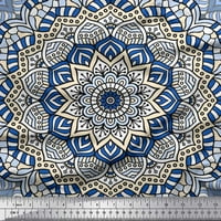 Soimoi pamučna marokalna marokanska i mandala kaleidoskop tiskane tkanine sa širokim dvorištem