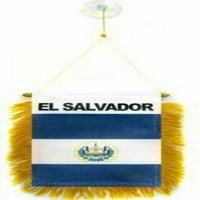 El Salvador Mini zastava 4 X6 prozorski baner W usisna čaša