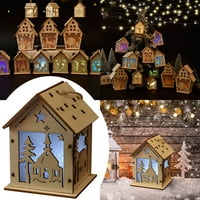Božićni ukrasi užarene kabine snježne kuće Božićni ukrasi ukrasi ukrasi DIY pokloni ukrasi prozora