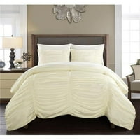 Chic Početna stranica BCS11510-Bib-US Karrie Comforter Set Savremeni prugasti rušeni dizajnerski krevet