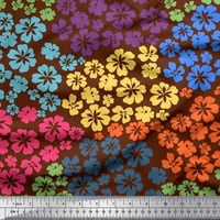 Soimoi pamučna voile tkanina umjetnički cvijet od tiskanog tkanine široko