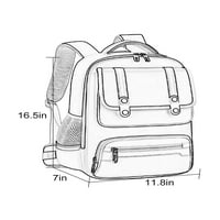 Glonme Boys Bookbag Zaštita kralježnice Školske torbe Multi džepovi Anti klizni ruksak Top ručka Djevojke