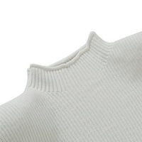Ženski džemper bez rukava prsluk širok jastuk za ramena pleteni tenk top pleteni pulover