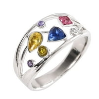 Xinqinghao Slijedite svoje snove prsten za prsten za rinestone Poklon prstenje za žene za rođendanski