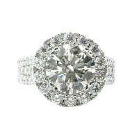 Evropa Modni mikro-encrustirani dijamantski dame prsten umjetni dijamantni prsten luksuzni dizajn nakit