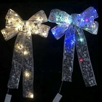Pnellth Božićni privjesak Bow Dekorativni LED Xmas Stablo Privjesak sa svjetlima za festivalsku zabavu