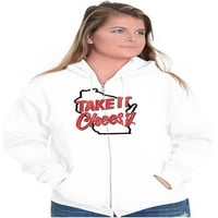 Wisconsin Wi Lover Funny Cool zip up hoodie muške ženske brine za žene 2x