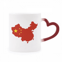 Kina Karta Nacionalna zastava toplotna hladnjaka Crvena boja Promjena kamenog softvera