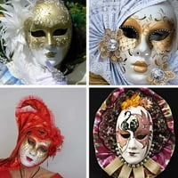 Bijela maska, Halloween Full Face Maska Blank DIY MASK Dance Cosplay Party Plain Masquerade papirna