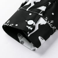 Muškarci Ležerne pahuljice Božićska jelena ispisana božićna majica top bluza