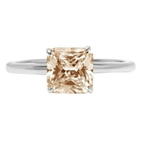 1. CT briljantan aspekser Clear Simulirani dijamant 18k bijeli zlatni pasijans prsten sz 6.25