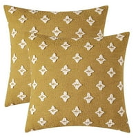 Set dekorativnog bacanja jastuk pokriva robbični jacquard jastučni list mekog kvadratnog jastuka za
