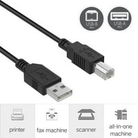 6ft USB 2. Kabl A do B olovni utikač za HL-3150CDN HL-L8250CDN Printer