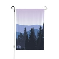 Planinska pejzaža vrtna zastava Dvostrana, seoska kuća za odmor na otvorenom Dorkin zastava, 12.5 x18