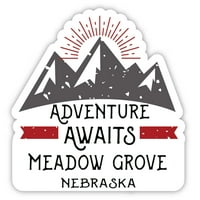 Meadow Grove Nebraska suvenir Vinilna naljepnica naljepnica Avantura čeka dizajn