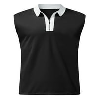 Welliumiy muns ljetni vrhovi kratki rukav polo majica sa patikom s majicama Atletska radna bluza crna