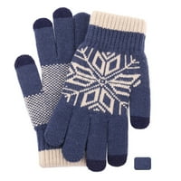 Qcmgmg Debele termalne hladne rukavice Ženske zimske ruke obložene slatke radne rukavice na dodirnim