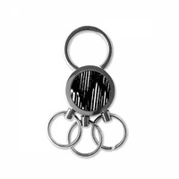 Četkica za nepravilnu liniju tekstura od nehrđajućeg čelika metalni držač za držač za ključeve ključeva