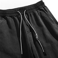 Ketyyh-Chn Muške radne hlače Teretne hlače Ležerne prilike elastične struke Baggy Street Hlače crne,