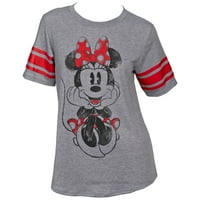 Disney Minnie Mouse ženska prugasta fudbalska majica - mala