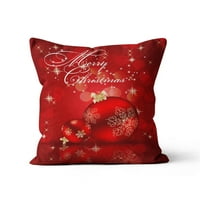 Kuluzego Kućni dekor Custus Cover Božićni ispis jastučnice za jastuče