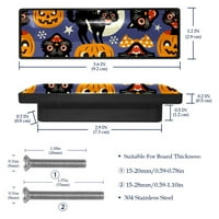Pravilica za ormarić ormara za pravokutni ormar vuče ručke Halloween Lacke za ladicu sa vijcima