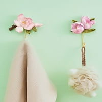 Wanwan odjeća na zidu bez klizanja kreativna kreativna ruža cvijeća dizajna ključ za hodnik