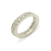 Britanci napravio je 9k bijelo zlatni kubični cirkoniji ženski vječni prsten - veličine opcija - veličine