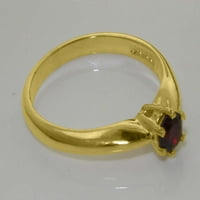 Britanska napravljena 18k žuti zlatni prsten sa prirodnim prstenom za angažiranje ženskih žena - veličine