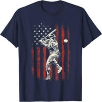 Američki zastava za bejzbol tima Poklon za muškarce Boys majica