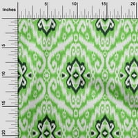 Onuone viskoza šifon svijetlo zelena tkanina azijska ikat tkanina za šivanje tiskane zanatske tkanine