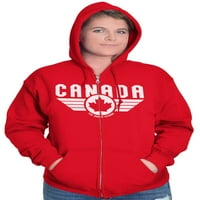 Kanada Aviator Badge Retro Cool Zip Up up hoodie muške ženske brine za žene 4x