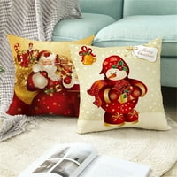 Farfi jastuk s mekim božićnim crtanim uzorka poliester breskva koža praktična jastuk za bacanje kože