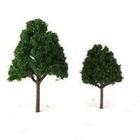 1: Vlak modela Trees n Scale Mour Layout Mini scenografija Pejzaž