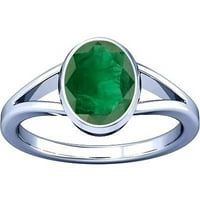 Ramneek dragulji 5,25-5. Carat Zambian Emerald Panna Gemstone Panchdhatu Ring za muškarce i žene