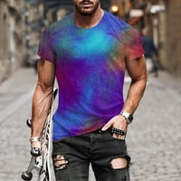 Buigttklop Nema granica Muška majica Cleance Plus Veličina Ljetnje dekolte majica 3D uzorak tiskanje