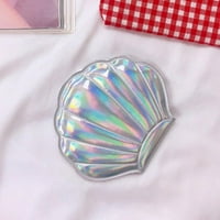 Prilično Comy Shell u obliku šminke Ogledalo Laserska boja Dvostruka strana Pocket Mirror Portable Sklopivi