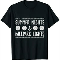 Ljetne noći i svetla sa bajlom - bejzbol majica