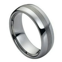 Prilagođeni personalizirani graviranje vjenčanog prstena za vjenčanje za njega i njezine polirane sjajne
