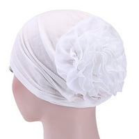 Walbest ženski cvjetni kapu s elastičnom pamučnom turbanskom graničnom šalcu Wrap Chemo Cap