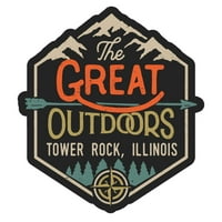 Tower Rock Illinois Suvenir Dekorativne naljepnice