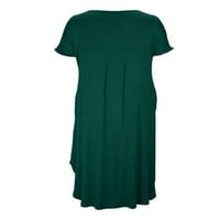 Cindysus Women Sandress Plus veličina Dugi haljina V izrez Ljeto Maxi haljine Plaža Baggy Army Green