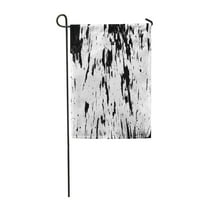Grungy Nestrpljivi drveni trup rustikalni crno-bijeli prekrivač vrtna zastava ukrasna zastava kuće baner