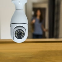 Sigurnosna kamera za žarulje, panoramska panaška pana s nagibom, 2.4GHz WiFi 1080p Smart Home nadzornik