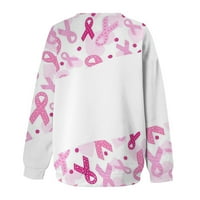 Košulja za grud karcinoma za žene za žene Podrška su podrškom tima majica ružičasta majica za dojku
