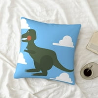 Cartoon Tyrannosaurus Predator Dekorativni jastuci za bacanje, kauč za krevet Kauč na kauč Dekorativni