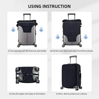 Poliesterski elastični poklopac prtljage, slatka apstraktna geometrijska doodle putni kofer za prašinu
