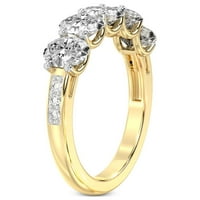 Ovjereni laboratorij ovalnog oblika uzgojili dijamantski godišnjički prsten za žene