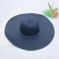 FVWitLyh kvačilo za muškarce Ljetni šeširi za žene široka bongracija Žene slamnati plaže šešir mali